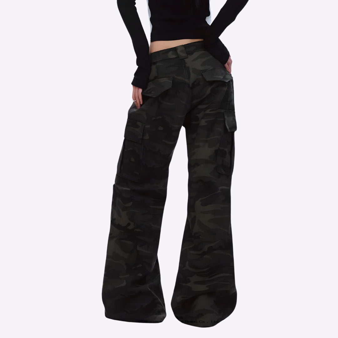 Image of Camo Flare Cargos