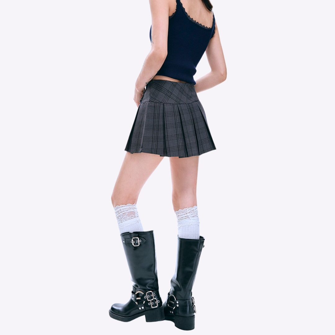 Image of Tia Pleated Mini Skirt