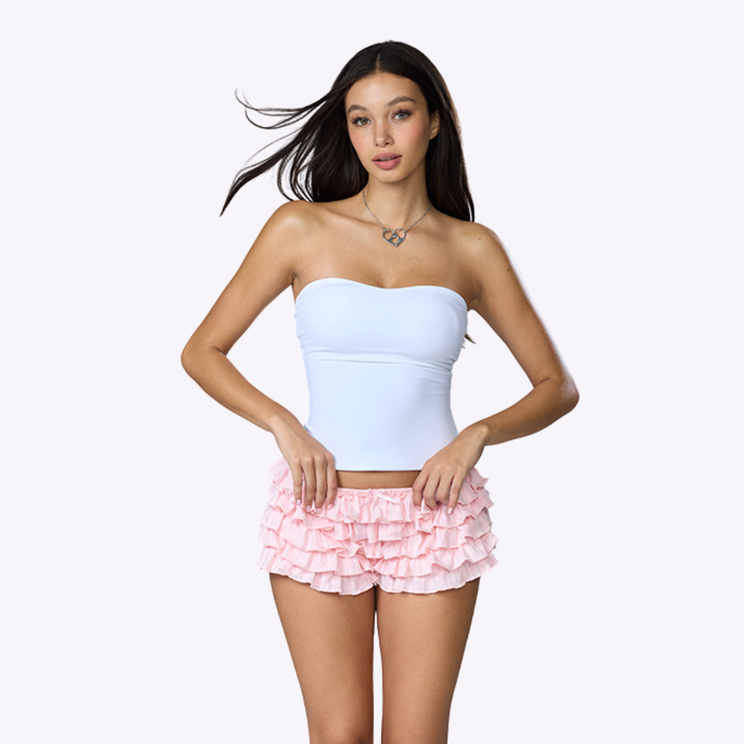 Image of Frosted Ruffle Shorts