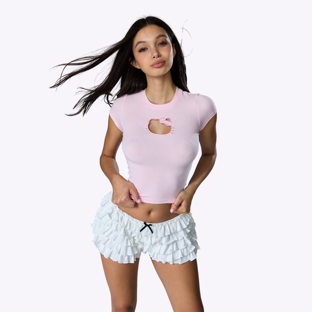 Image of Frosted Ruffle Shorts