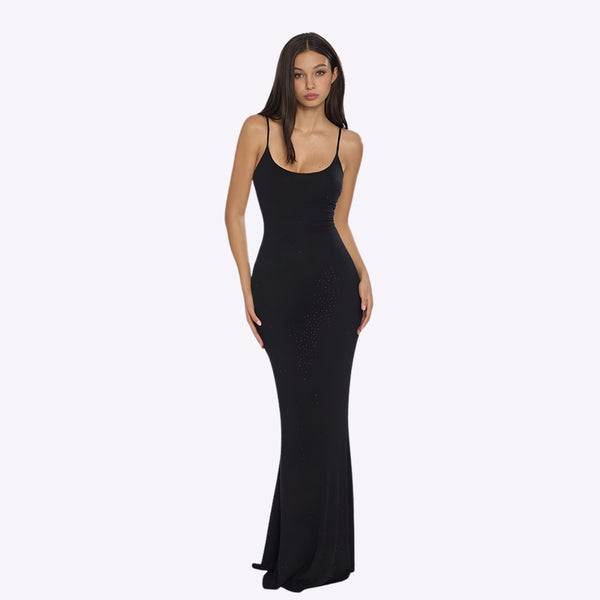 Kezia Rhinestone Fishtail Dress