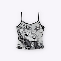Image of Anime Sleeveless Cropped Tee