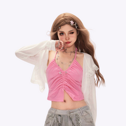 Image of Pink Halter Top