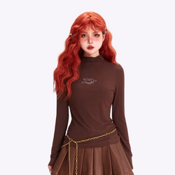 Image of Mock Neck Longsleeve Top