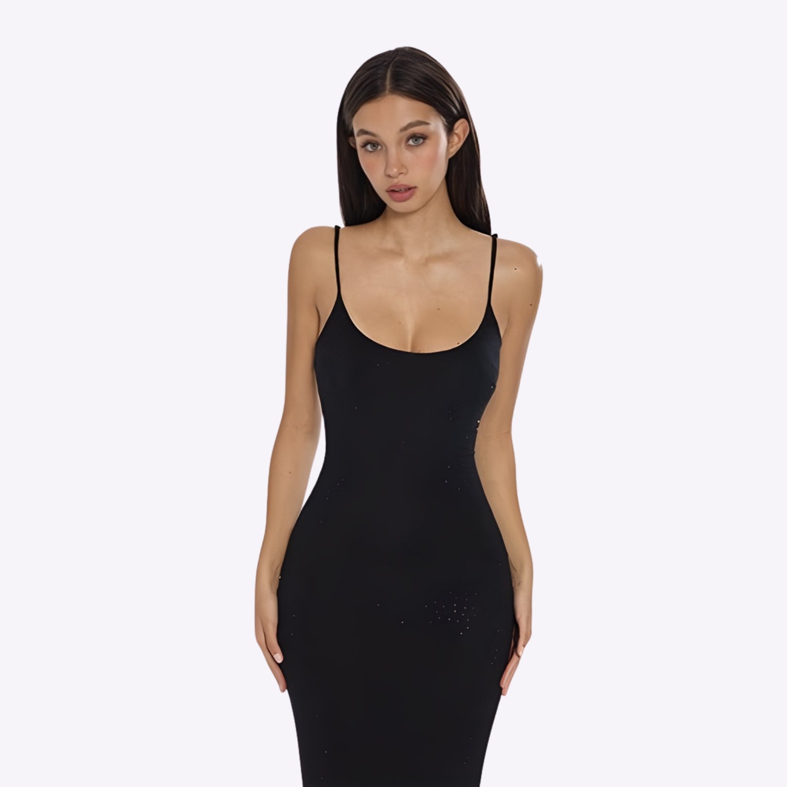 Kezia Rhinestone Fishtail Dress