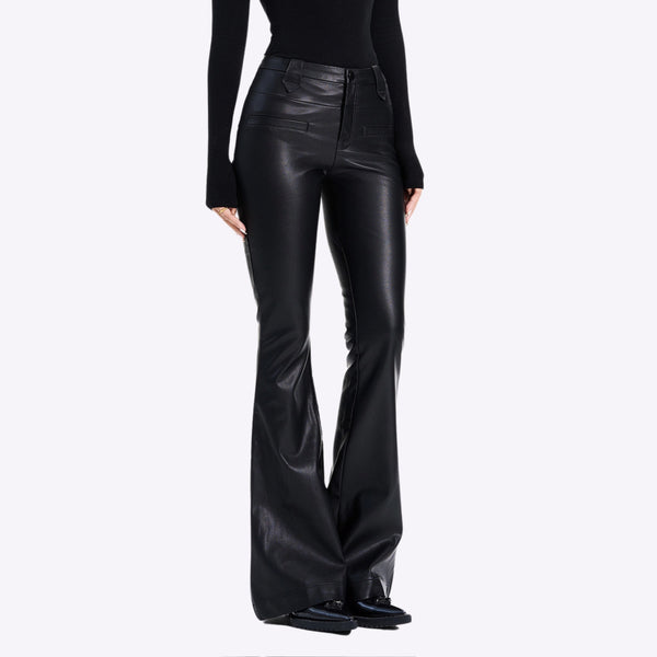 Novia Leather Flare Pants