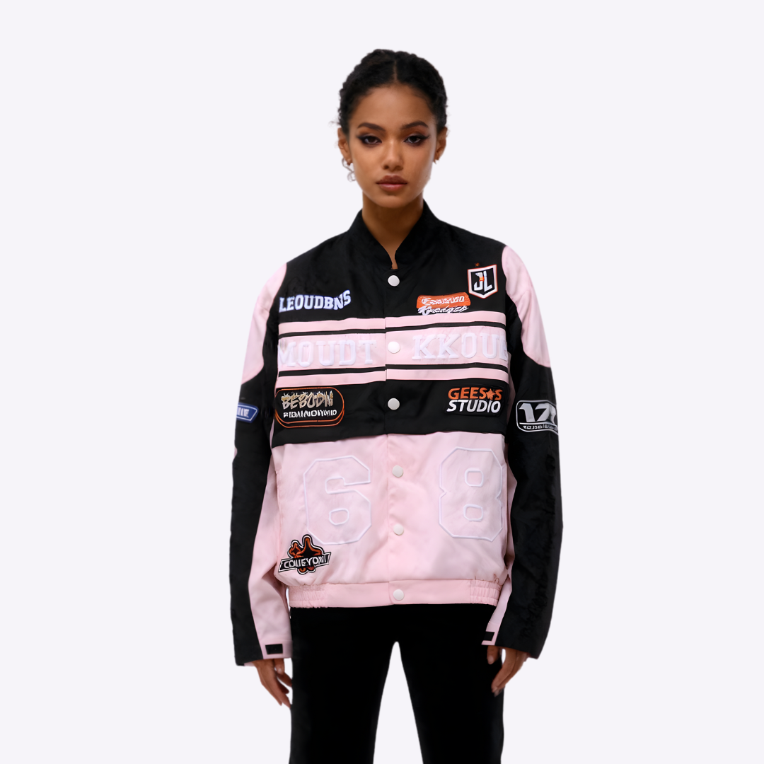 Detachable Varsity Racer Jacket