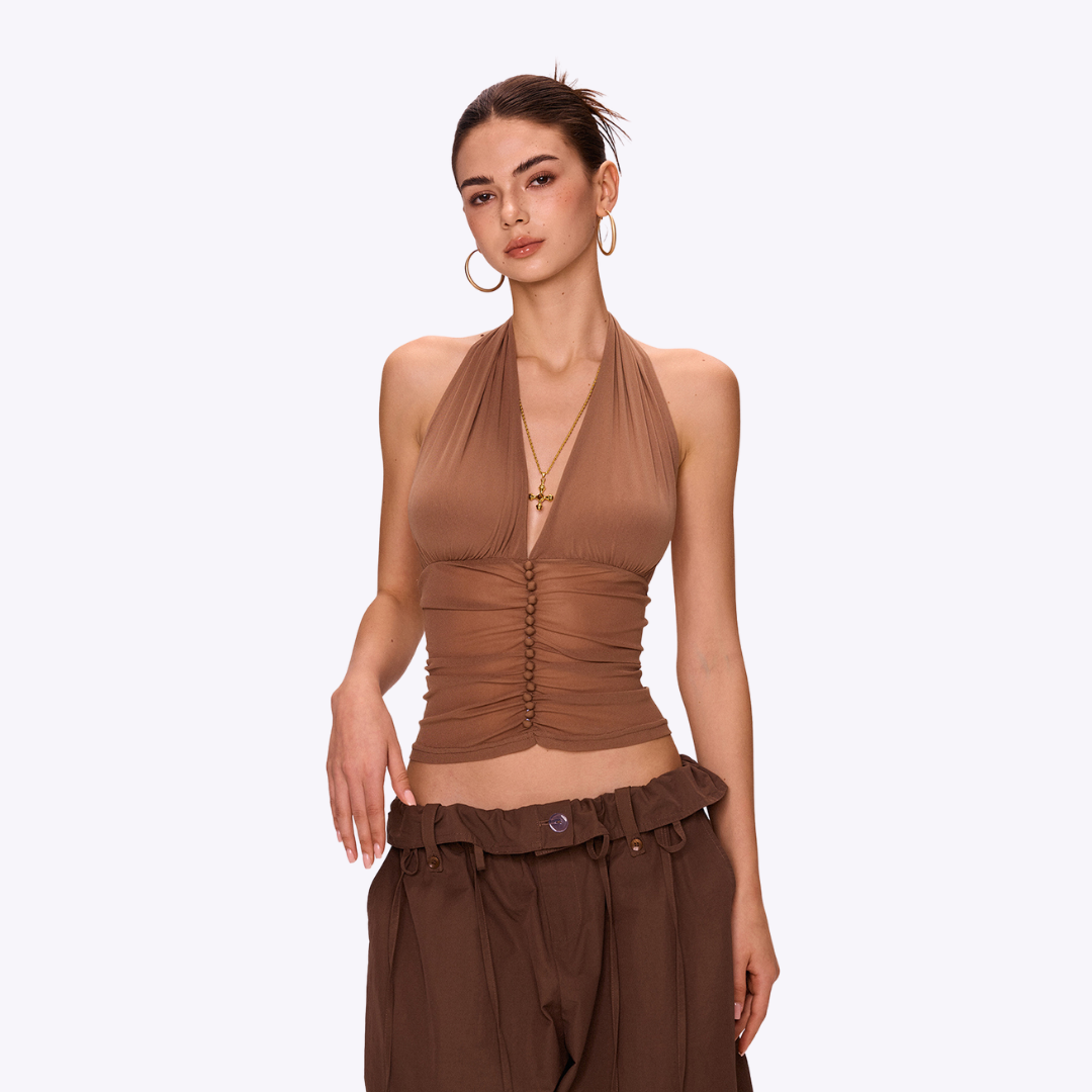 Image of Azure Halter Top