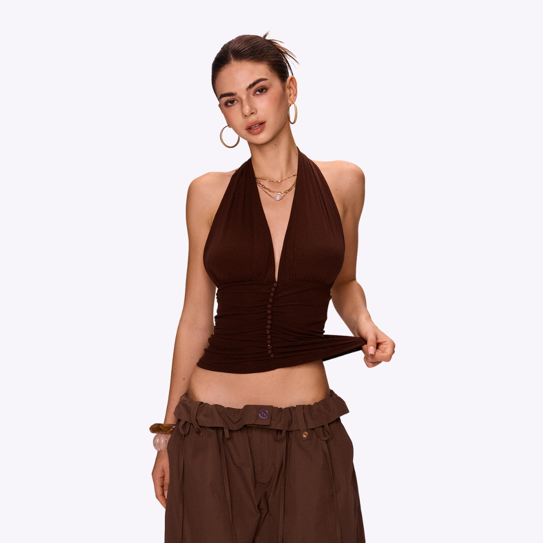 Image of Azure Halter Top