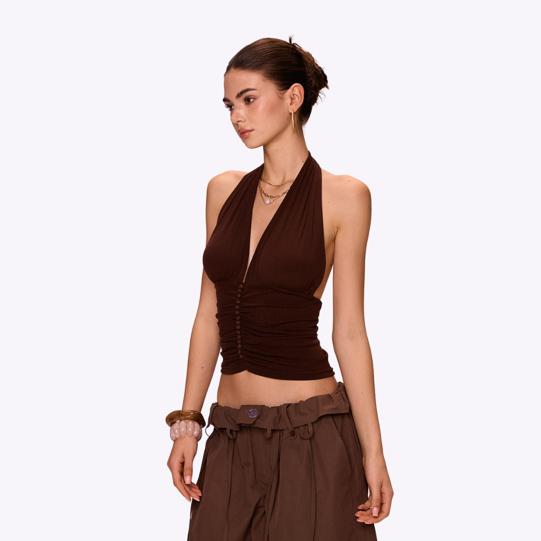 Image of Azure Halter Top