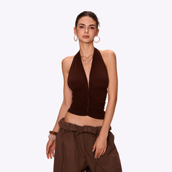 Image of Azure Halter Top