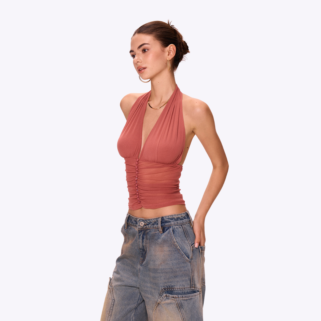 Azure Halter Top