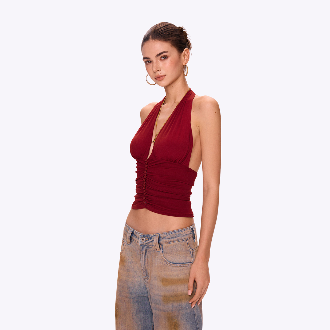 Image of Azure Halter Top