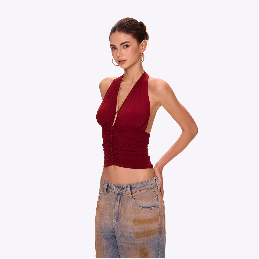 Image of Azure Halter Top