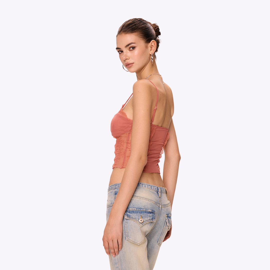 Peach Mirage Top