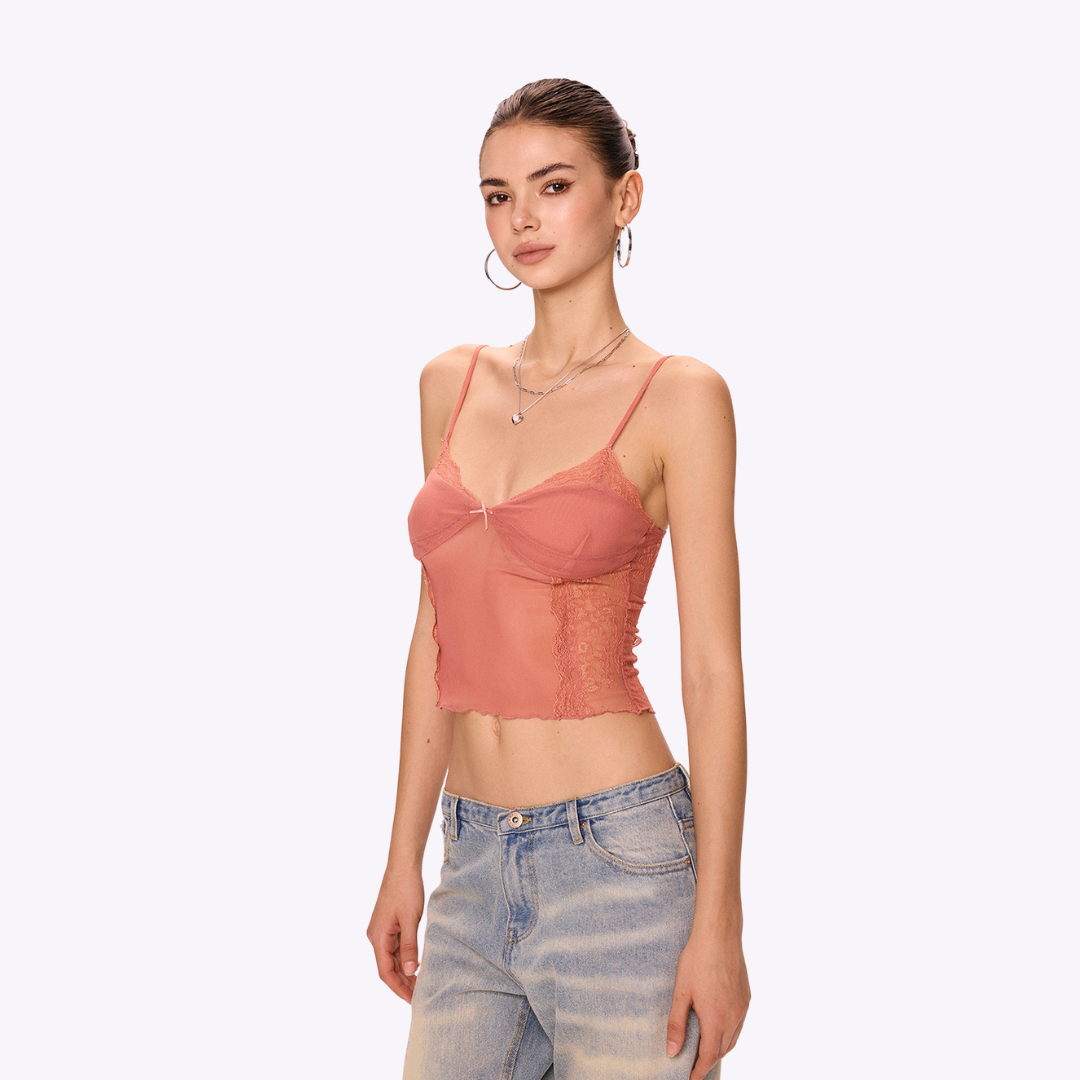 Peach Mirage Top