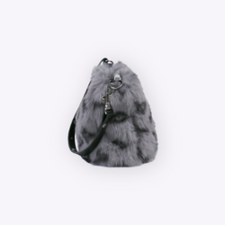 Image of Faux Fur Leopard Handbag