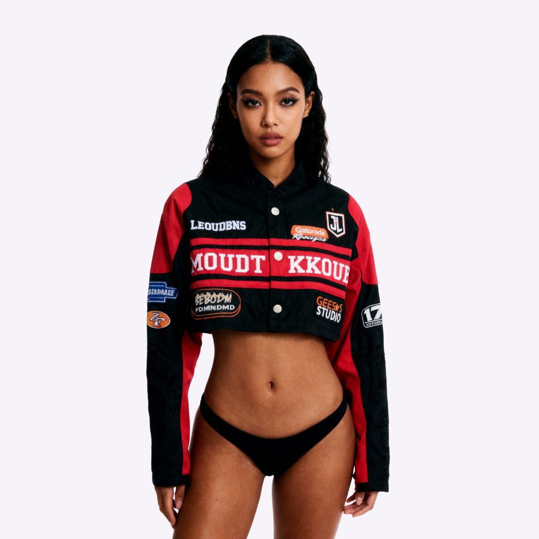 Detachable Varsity Racer Jacket