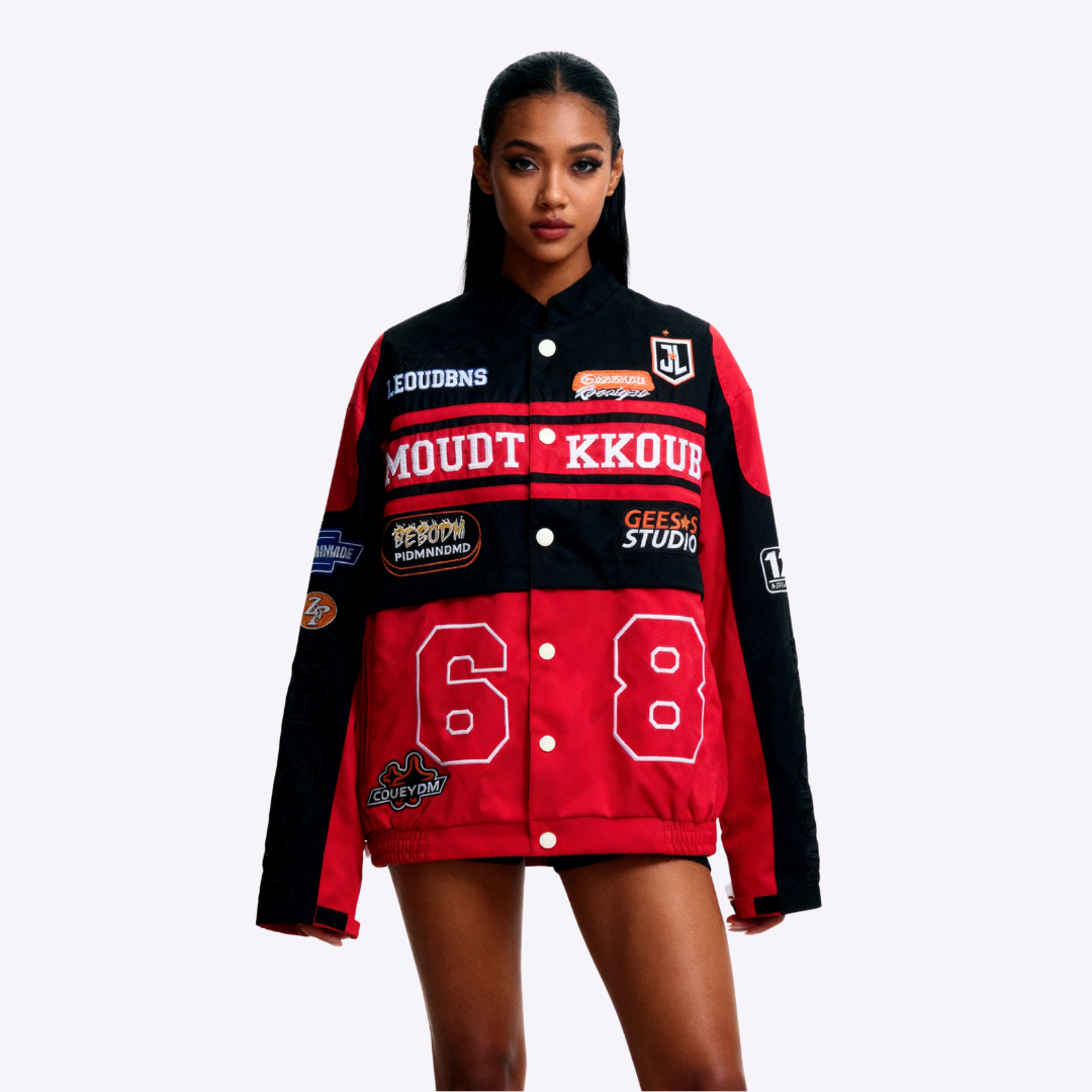 Detachable Varsity Racer Jacket