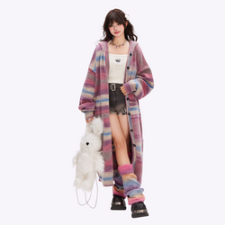 Image of Oversized Pastel Purple Cardigan