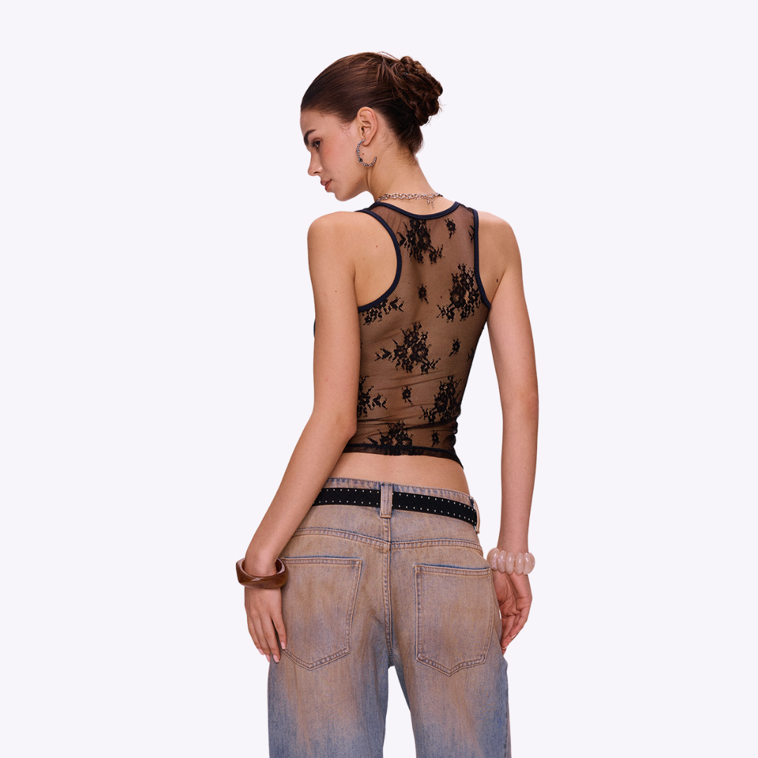 Image of Dark Romance Lace Tank