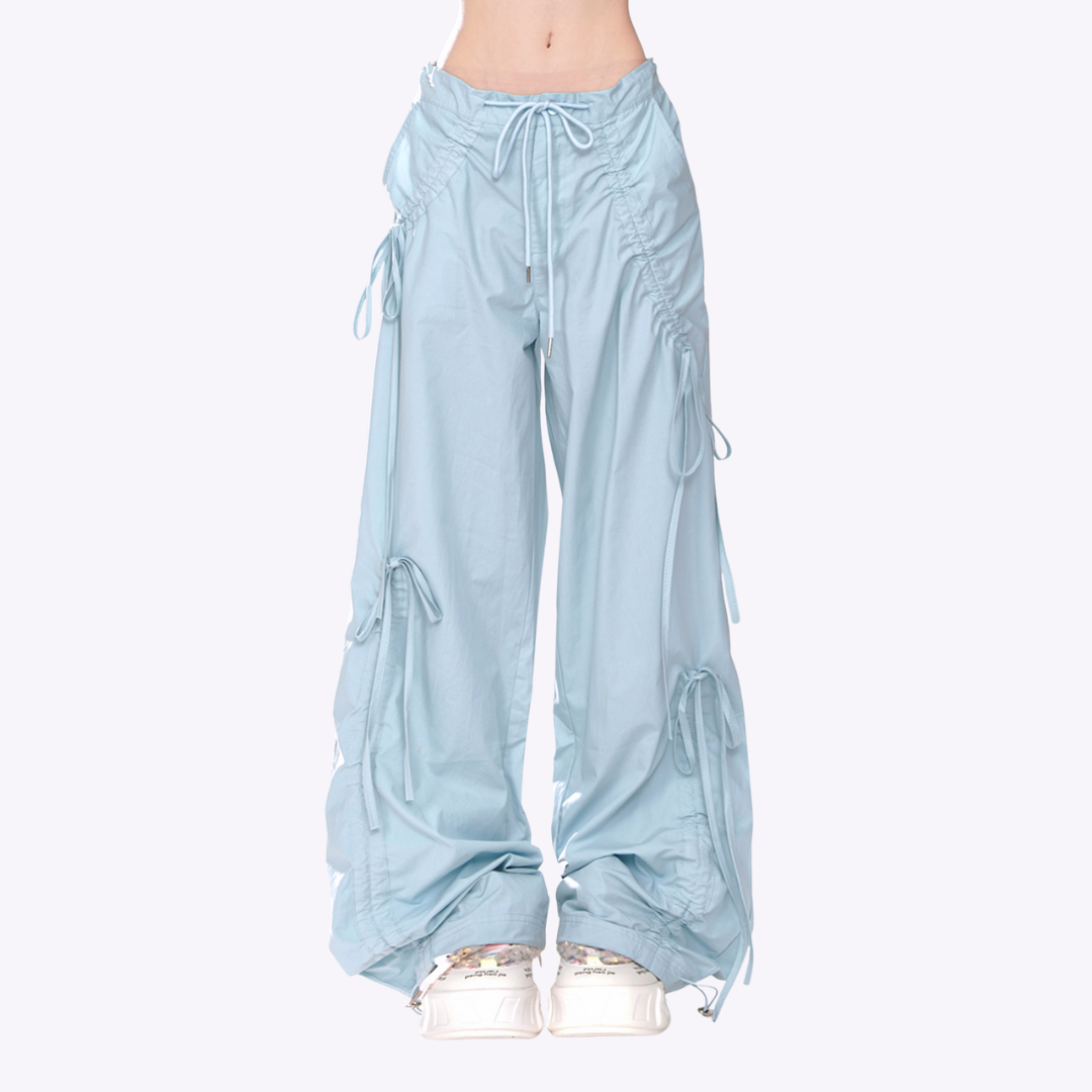 Drawstring Parachute Pants