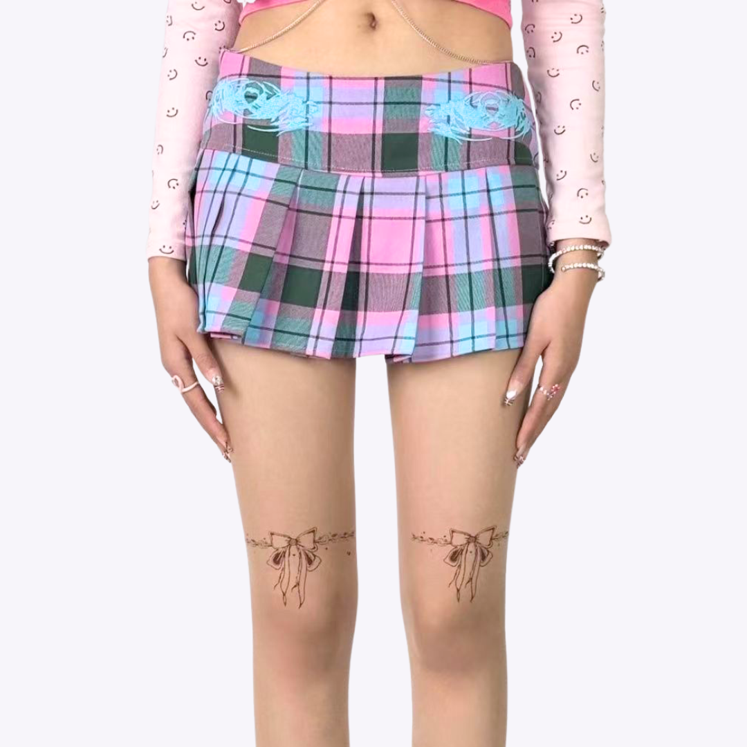Candy Plaid Skirt