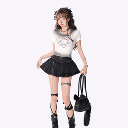 Image of Ruffled Mini Skirt with Lining Shorts
