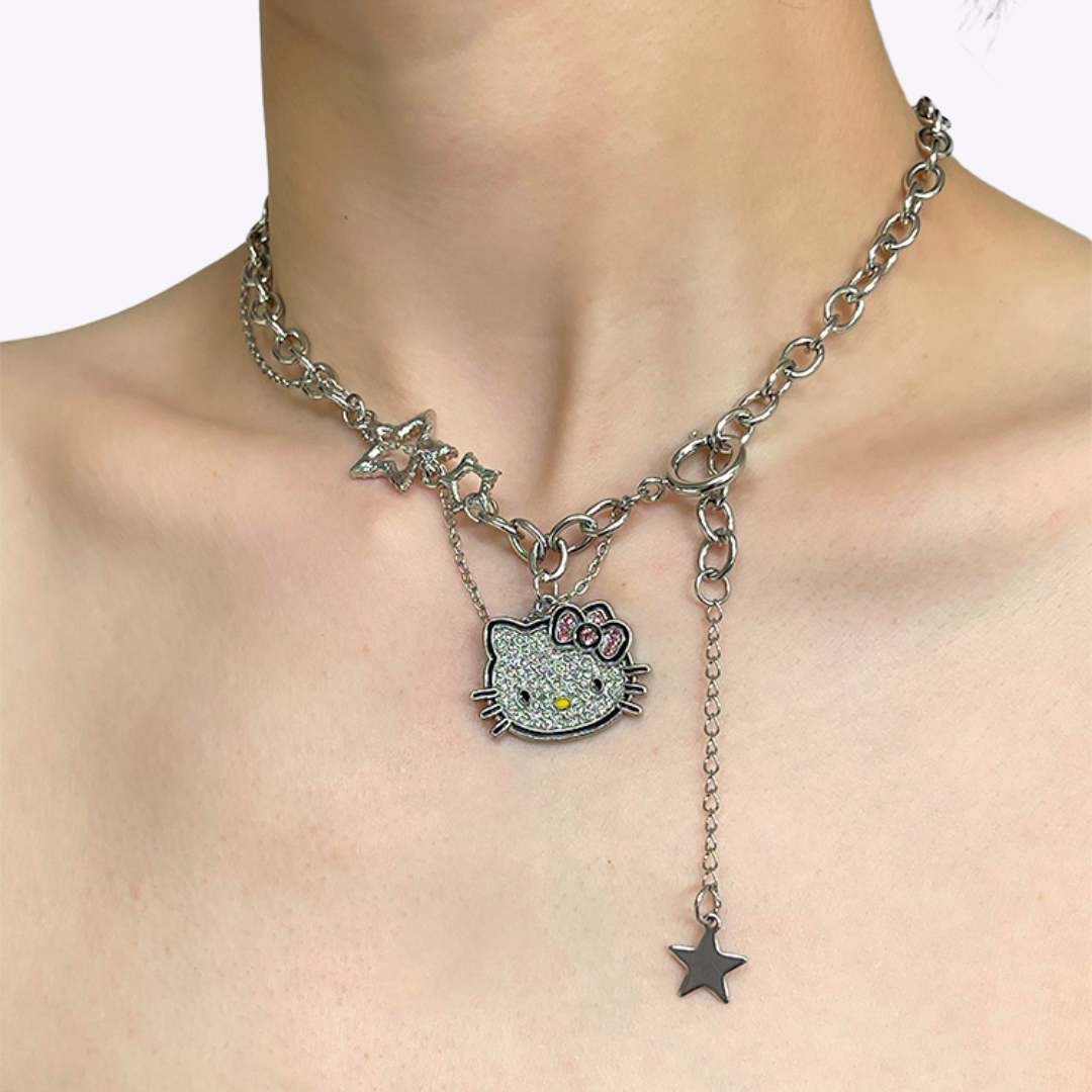 Kitty Silver Necklace