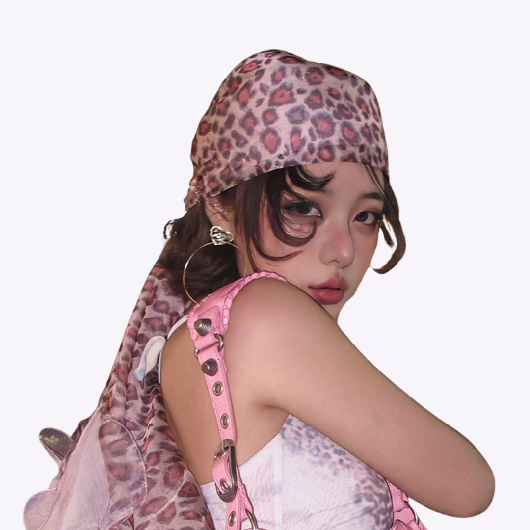 Leopard Print Headscarf