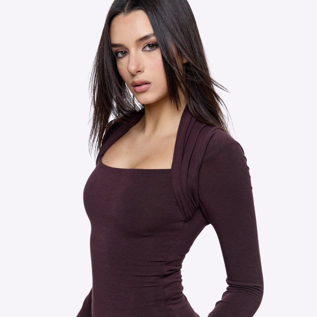 Image of Ysara Fitted Long Sleeve Top