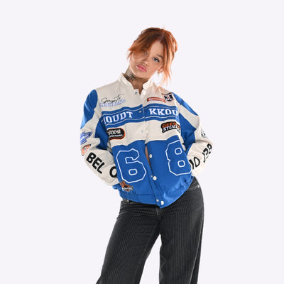 Detachable Varsity Racer Jacket