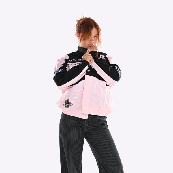 Detachable Varsity Racer Jacket