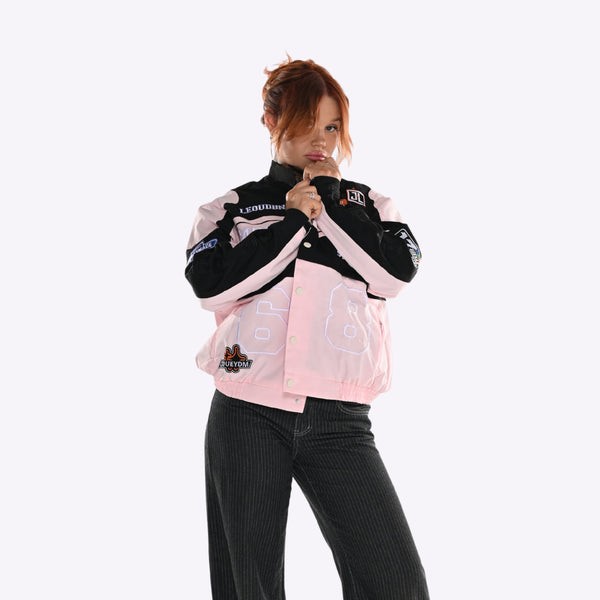 Detachable Varsity Racer Jacket