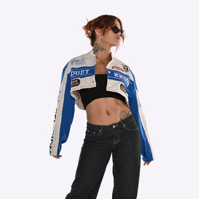 Detachable Varsity Racer Jacket
