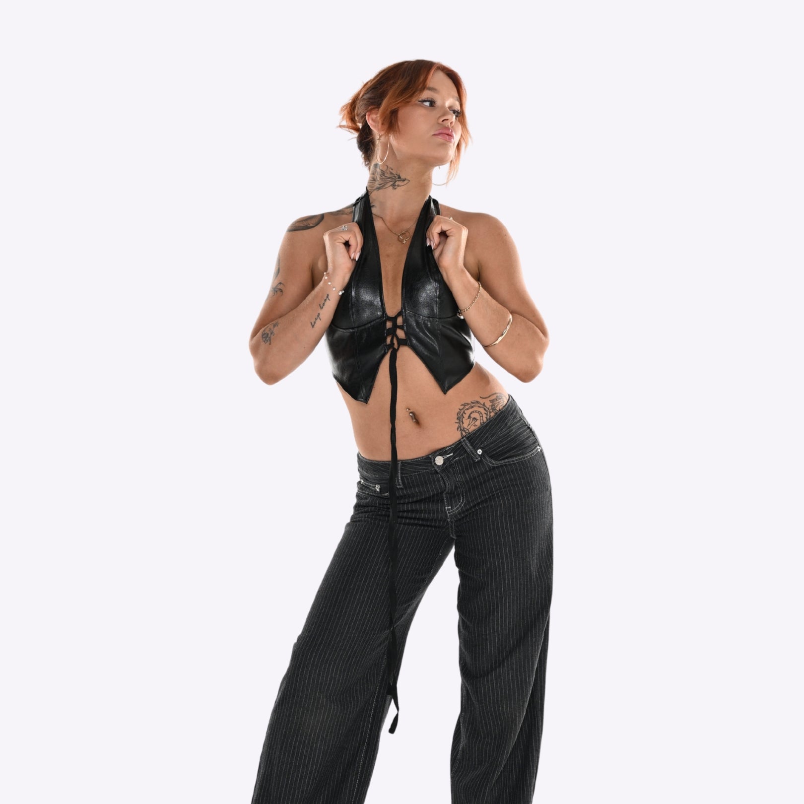 Matsura Lace-Up Halter