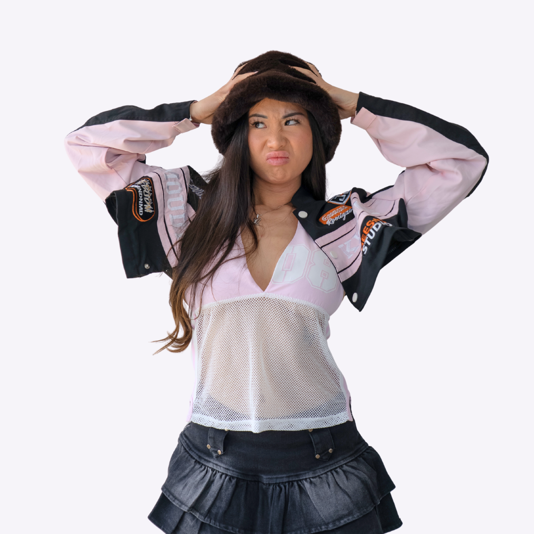 Detachable Varsity Racer Jacket