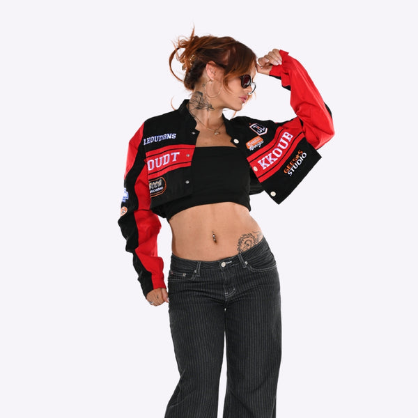 Detachable Varsity Racer Jacket