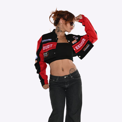 Detachable Varsity Racer Jacket