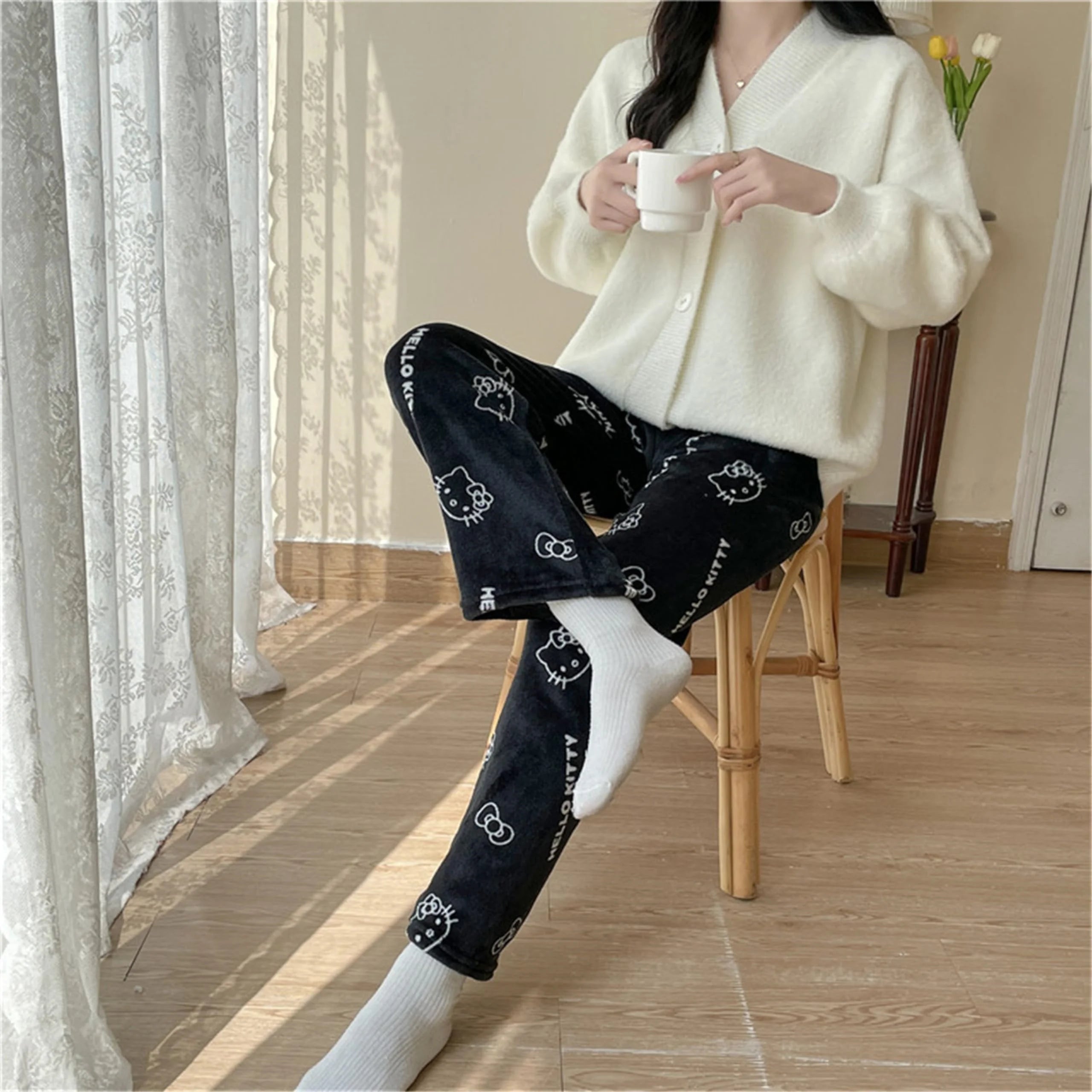 Hello Kitty Black Pyjama Pants