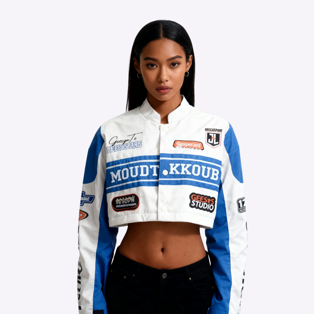Detachable Varsity Racer Jacket