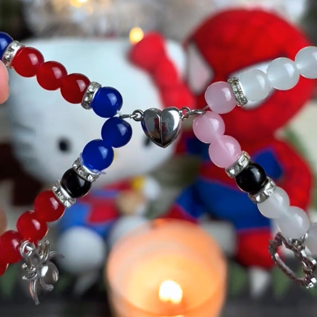 Hello Kitty x Spiderman Magnetic Charm Bracelet