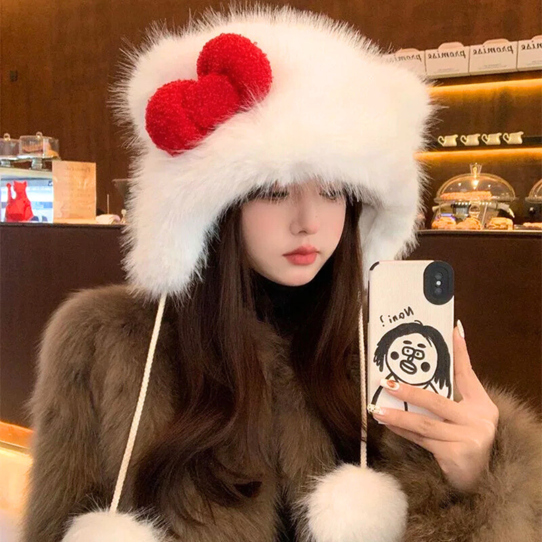 Fluffy Hello Kitty Winter Hat