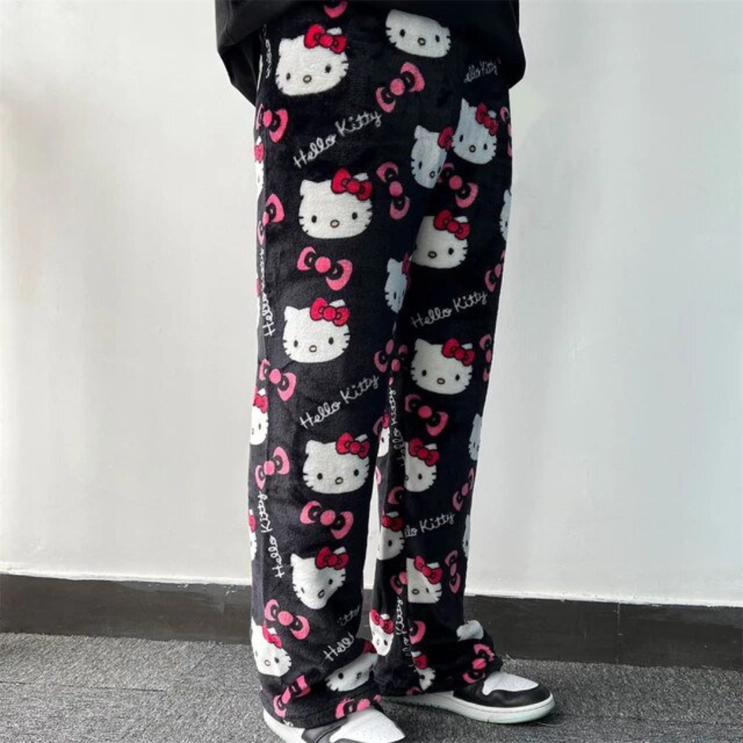 Hello Kitty Black/Pink Pyjama Pants