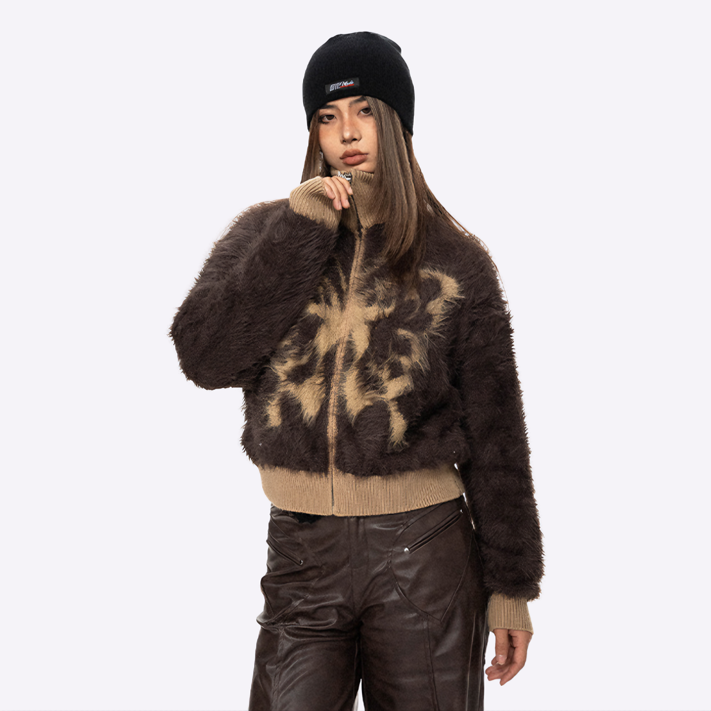 Image of Butterfly Zipped Cardigan