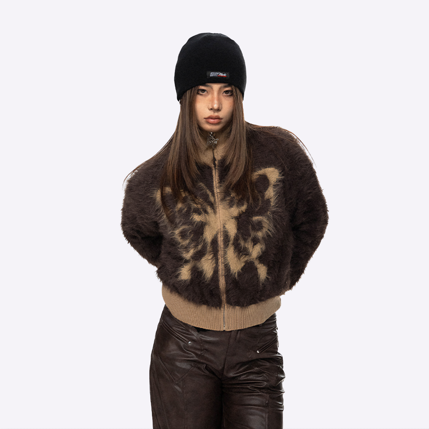 Image of Butterfly Zipped Cardigan