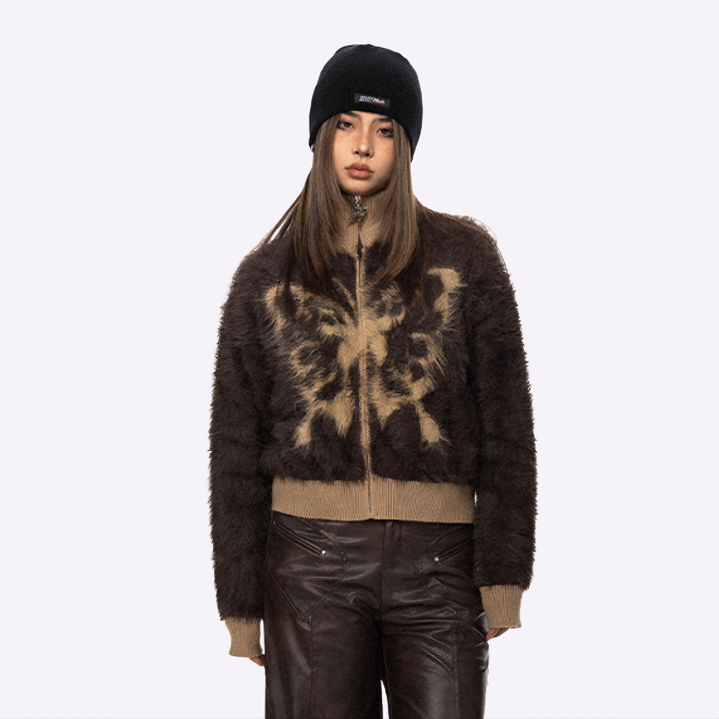 Image of Butterfly Zipped Cardigan