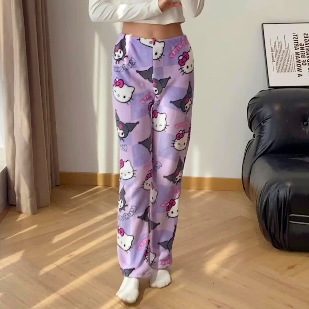 Kuromi x Hello Kitty Pyjama Pants