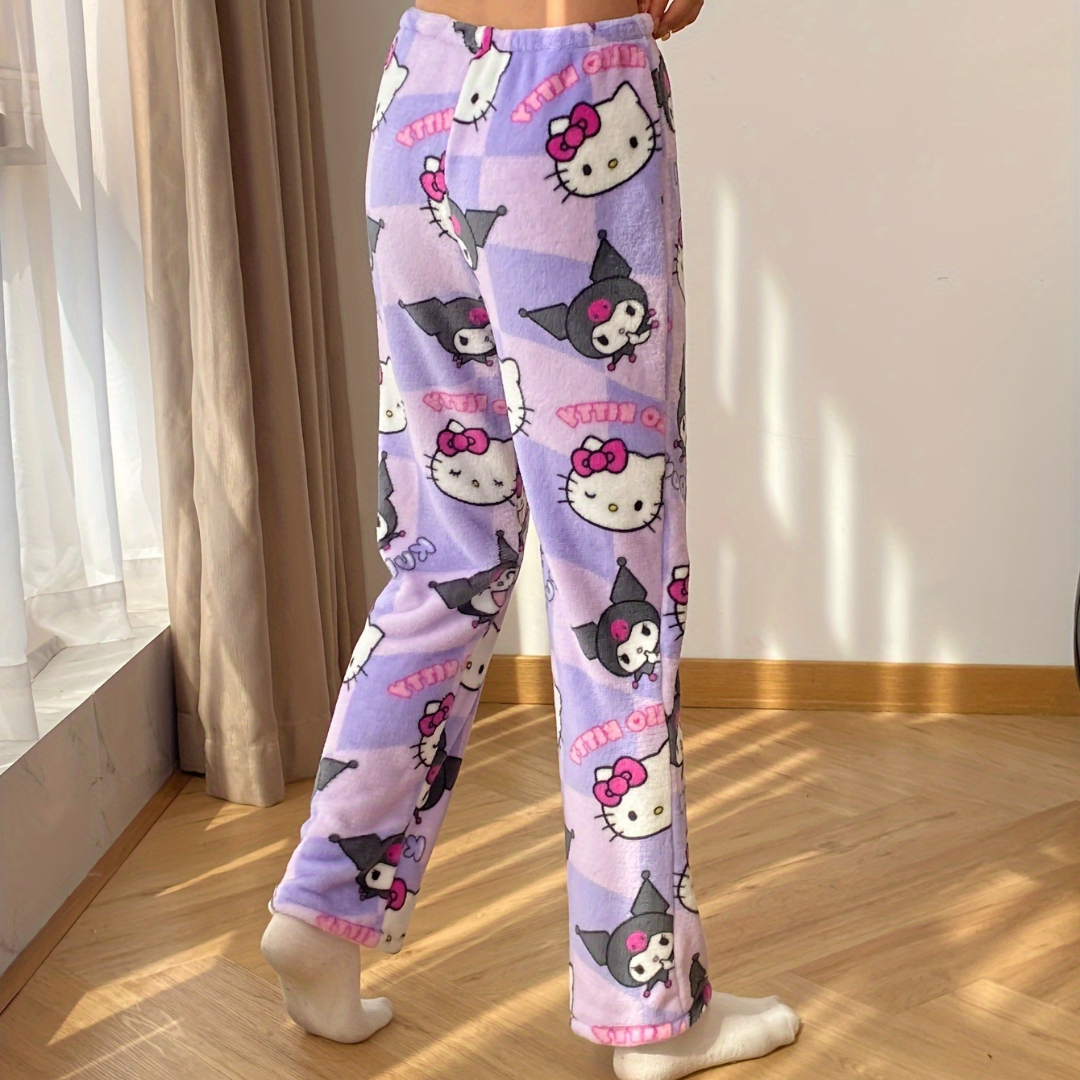 Kuromi x Hello Kitty Pyjama Pants