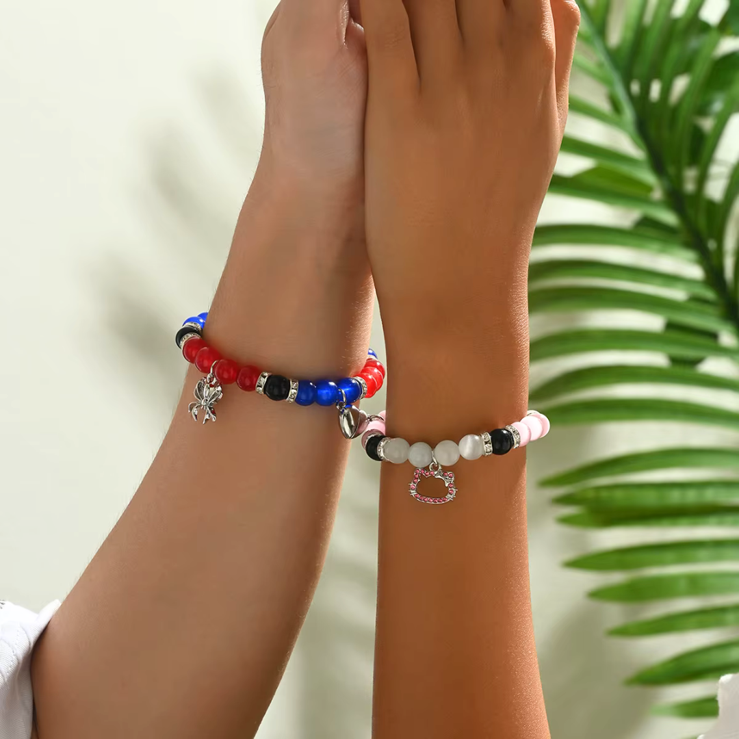 Hello Kitty x Spiderman Magnetic Charm Bracelet